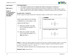 Sarah claims that for any fraction multiplied by , the product n will