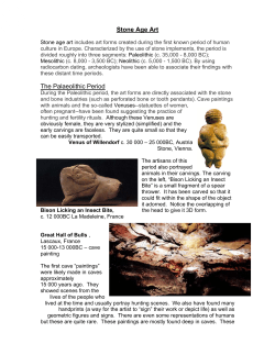 Stone Age Art The Palaeolithic Period