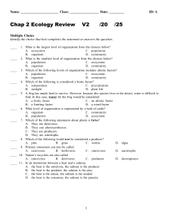 Chapter 2 Review Sheet Sep 12 2012