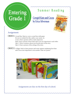 Entering Grade 1 - Fall River Public Schools