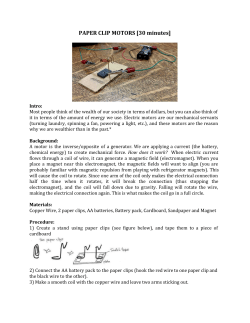 PAPER CLIP MOTORS [30 minutes]