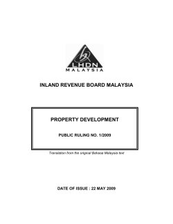 inland revenue board malaysia property development