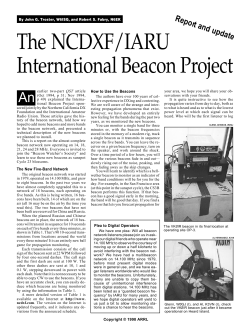 The NCDXF/IARU International Beacon Network