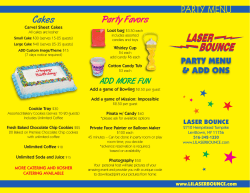 PARTY MENU