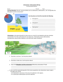 Urbanization- Deforestation-Mining Environmental Science