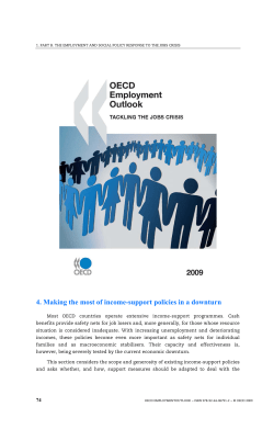 Making the most of income-support policies in a downturn