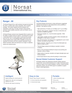 Ranger - 60 - Norsat International Inc