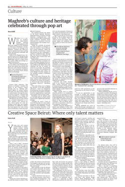 Culture Maghreb`s culture and heritage celebrated through pop art