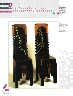 rt Nouveau through documentary material