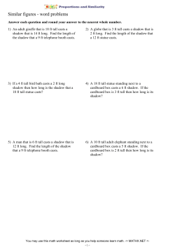 Similar figures - word problems