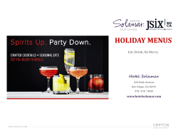 Hotel Name Here | Catering Menu