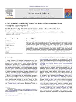Blood dynamics of mercury and selenium in northern - ORBi