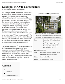 Gestapo&ndash;NKVD Conferences - Wikipedia, the free encyclopedia