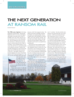 the next generation at ransom rail