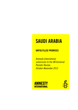 saudi arabia - Amnesty International Belgique