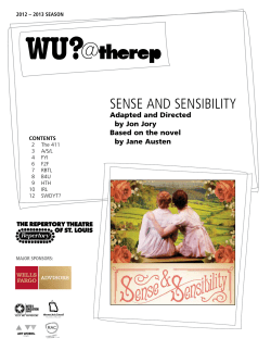 sense and sensibility - Repertory Theatre of St. Louis