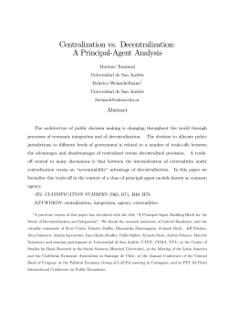 Centralization vs. Decentralization: A Principal