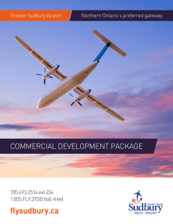 Development Package - Greater Sudbury Airport