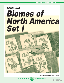 Teaching Biomes Of North America Set 1