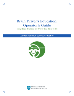 Brain Driver`s Education: Operator`s Guide
