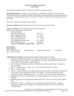 May 2012 - Portland St. Patrick Catholic School