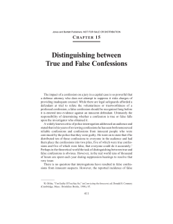 CHAPTER 15 Distinguishing between True and False Confessions