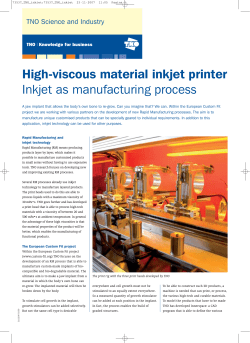 Flyer High viscous material inkjet printer