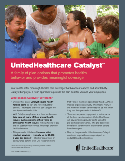 Catalyst Sell Sheet - Broker Home Page