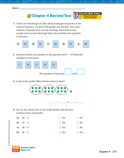 Chapter 4 Review/Test