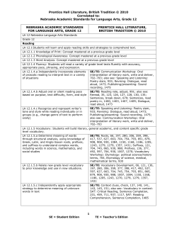 Prentice Hall Literature, The British Tradition