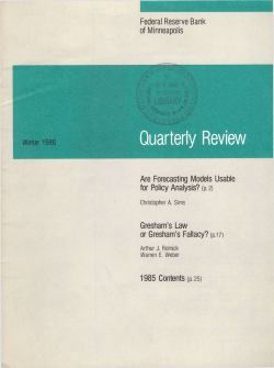 Gresham`s Law - Federal Reserve Bank of Minneapolis