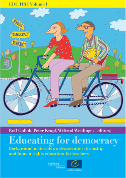 Educating for democracy