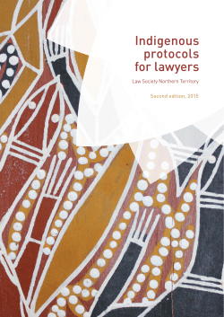 Indigenous protocols for lawyers