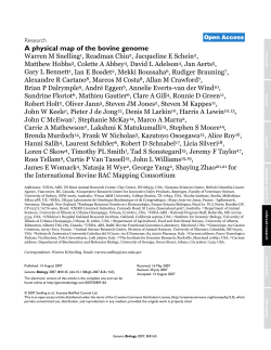 A physical map of the bovine genome | SpringerLink