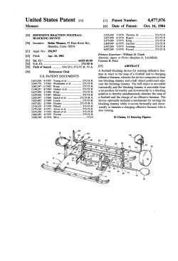 Defensive reaction football blocking device
