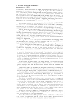 3. Marshall Asserts the Supremacy of the Constitution (1803)