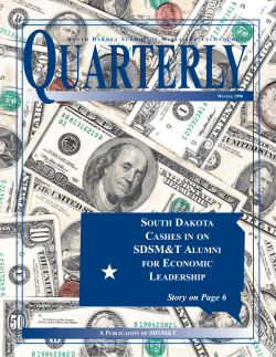 Final Quart1297.qxp - South Dakota School of Mines and Technology