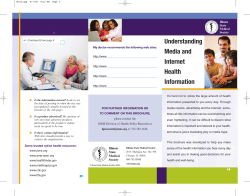 Understanding Media and Internet Health Information