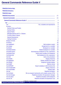 General Commands Reference Guide V