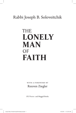 Lonely Man of Faith