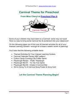 Carnival Theme for Preschool