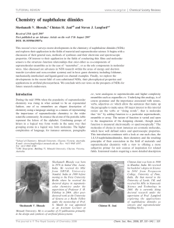 Chemistry of naphthalene diimides (PDF Available)