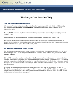 The Story of the Fourth of July