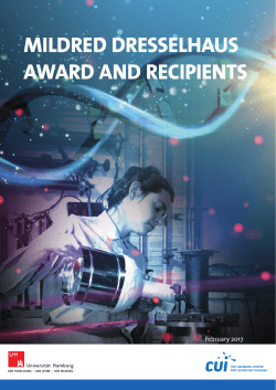 Mildred Dresselhaus Award and Recipients, February 2017