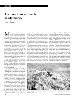 The Functions of Insects in Mythology