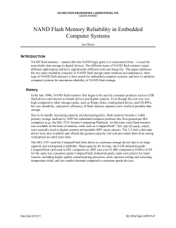 NAND Flash Memory Reliability in Embedded Computer