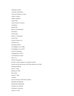 Abraham Lincoln Andrew Johnson Civil Rights Act of 1866 Civil