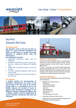 Sea Port: Tuticorin Port Trust