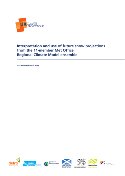 Interpretation and use of future snow projections from the 11