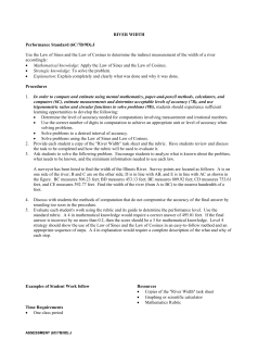 Mathematics Assessment Stage J--Performance Standard 6C/7B/9D.J
